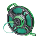 Flat Hose With Two End Plastic Quickly Hose Connector & 8 Pattern Sprinkler, Hose Reel HT-3050S