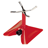 真鍮製4アームスプリンクラー（粉体塗装鋼板ベース付き）W-4040