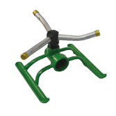 亜鉛製「H」ベース付きアルミ製3アームスプリンクラー W-4071