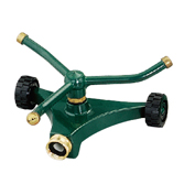 亜鉛製3アームスプリンクラー（8インチ2輪亜鉛ベース付き）W-4163