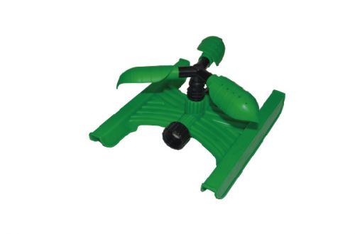 Aspersor de plástico de 3 brazos con base de plástico en forma de "H" W-4143